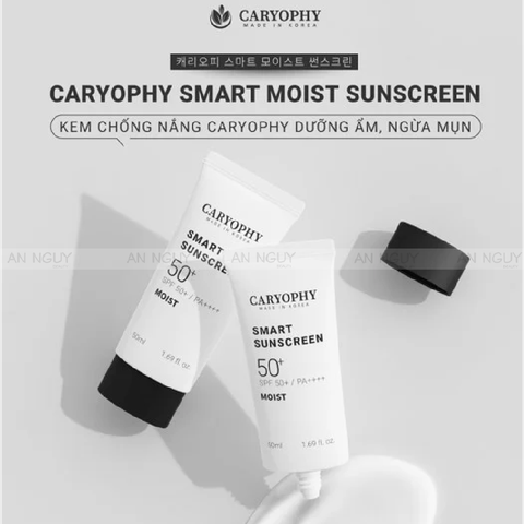 Kem Chống Nắng Caryophy Smart Sunscreen SPF50+ PA++++ Moist Dưỡng Ẩm Da 50ml