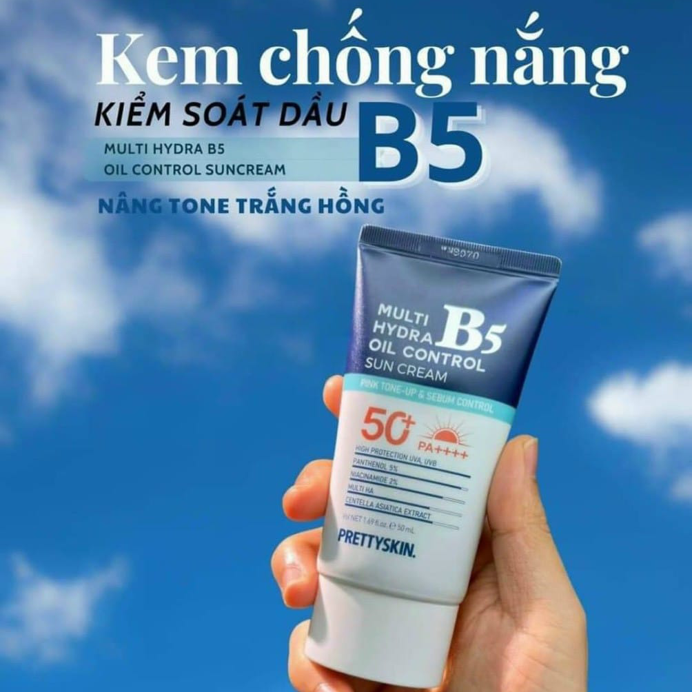 Kem Chống Nắng PrettySkin B5 Sun Cream SPF50+ PA++++ 50ml