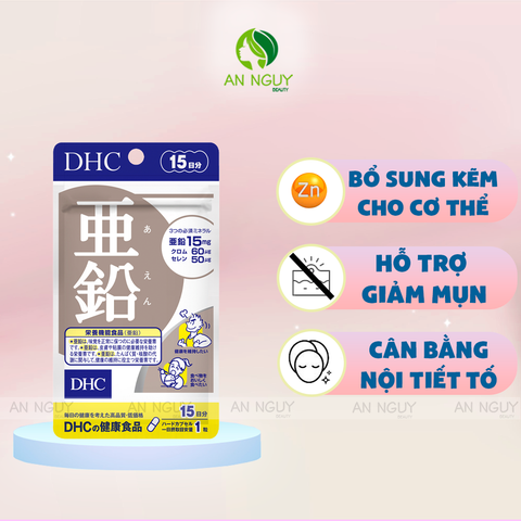 Viên Uống DHC ZinC Trị Mụn Bổ Sung Kẽm