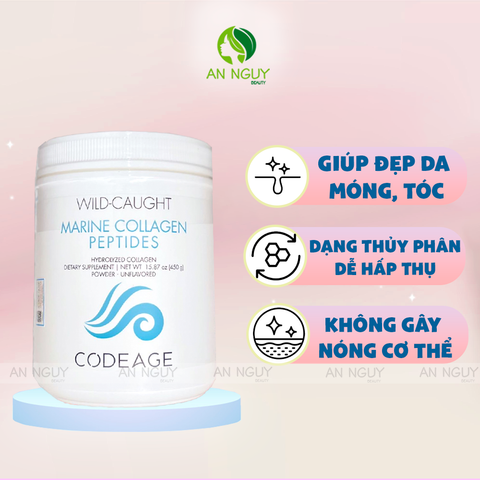 Bột Collagen CodeAge Marine Collagen Peptide Đẹp Da Chống Lão Hóa 450gr