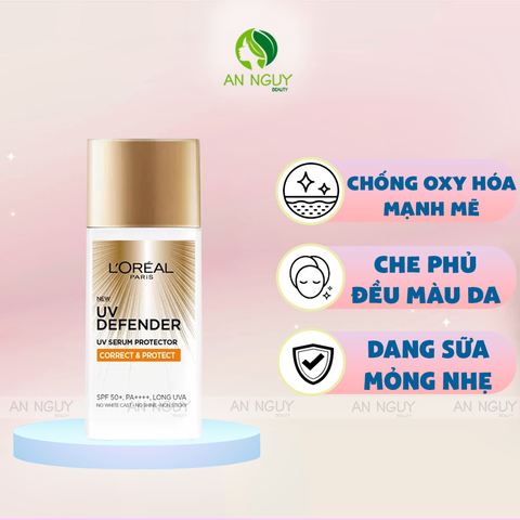 Kem Chống Nắng L'Oreal Paris UV Defender Serum Protector SPF 50+ PA ++++ 50ml