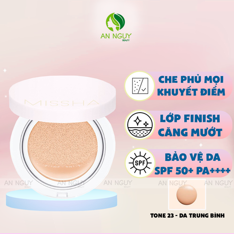 Phấn Nước Missha Magic Cushion Cover Lasting SPF50+ PA++++ Che Phủ Mọi Khuyết Điểm 15gr