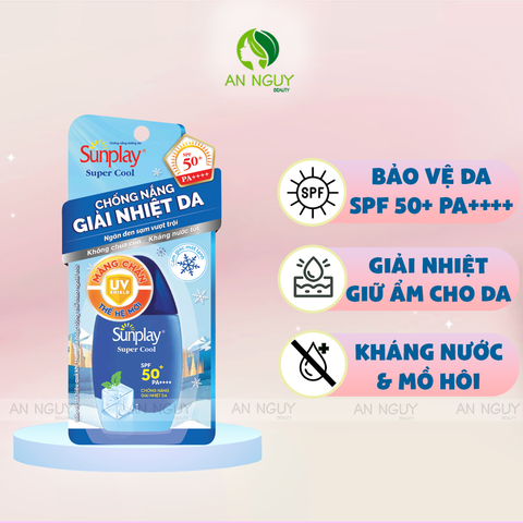 Sữa Chống Nắng Sunplay Super Cool SPF50+ PA++++ Giải Nhiệt Cho Da 30gr