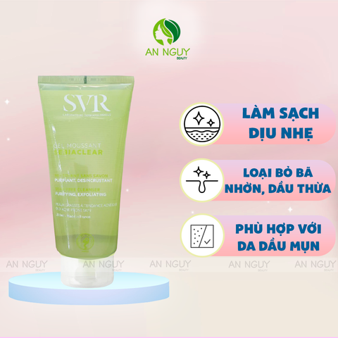 Gel Rửa Mặt SVR Sebiaclear Gel Moussant Không Chứa Xà Phòng Dành Cho Da Dầu