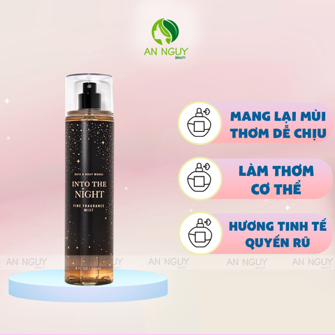 Xịt Thơm Bath & Body Works Into The Night Fine Fragrance Mist Hương Thơm Quyến Rũ