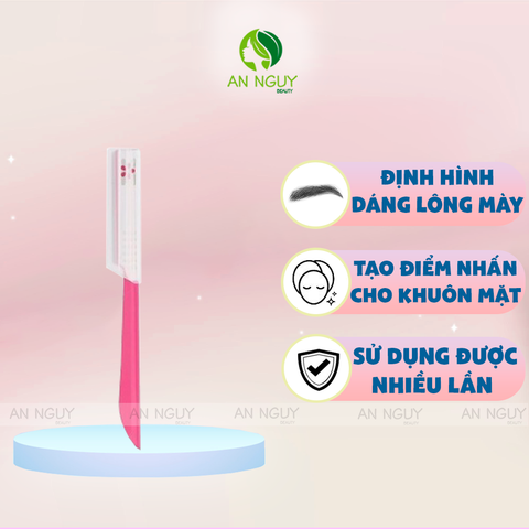 Dao Cạo Mày KAI Beauty-M Cán Hồng