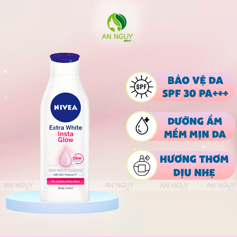 Sữa Dưỡng Thể Nivea Instant White Firming Body Lotion SPF30 PA++ Giúp Săn Da và Dưỡng Trắng 200ml