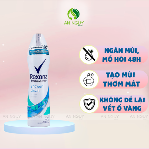 Xịt Ngăn Mùi Mát Lạnh Cho Nữ Rexona Shower Clean 150ml