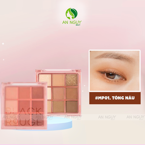 Bảng Phấn Mắt 9 Ô Black Rouge Colordation Mood Palette Màu Siêu Xinh 8gr