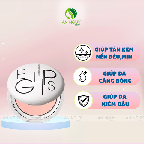 Phấn Phủ Kiềm Dầu Eglips Oil Cut Powder Pact Mỏng Nhẹ, Cho Làn Da Tự Nhiên 9gr (Trắng)