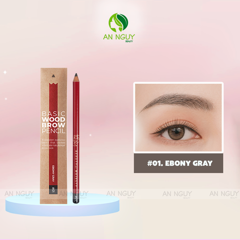 Chì Kẻ Chân Mày Bom Basic Wood Brow Pencil