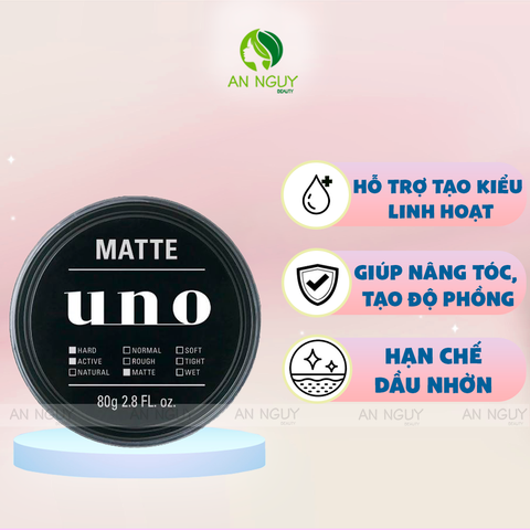 Sáp Vuốt Tóc UNO Giữ Nếp Tự Nhiên 80gr