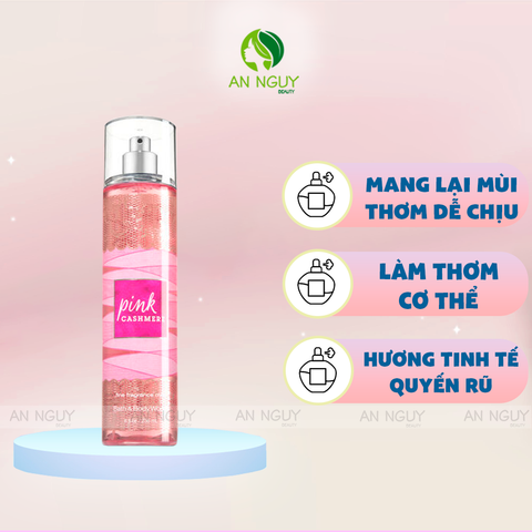 Xịt Thơm Bath & Body Works Pink Cashmere Fine Fragrance Mist Hương Thơm Quyến Rũ 236ml