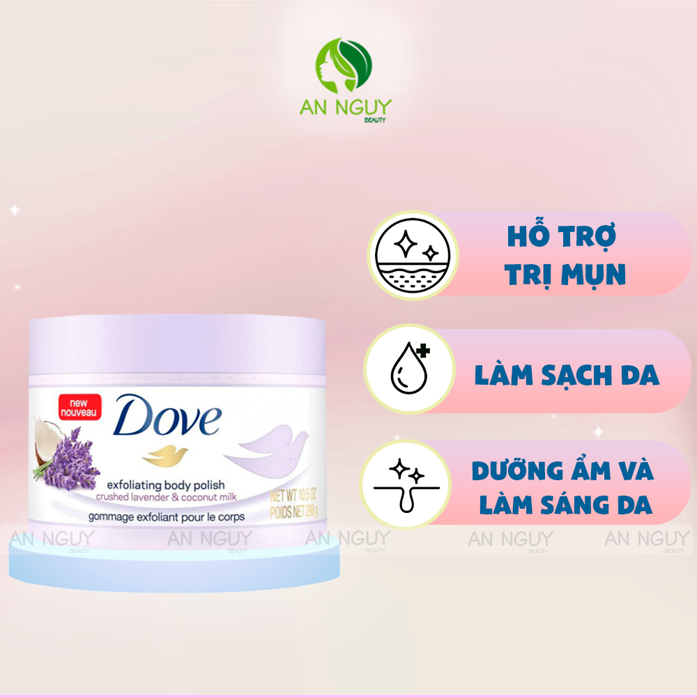 Tẩy Tế Bào Chết Body Dove Bản Mỹ 298gr