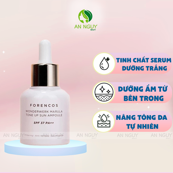 Tinh Chất Chống Nắng Forencos Wonderwerk Marula Tone Up Sun Ampoule SPF37 PA++ Dưỡng Trắng 30g