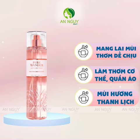 Xịt Thơm Bath & Body Works Pure Wonder Fine Fragrance Mist Hương Thơm Thanh Lịch