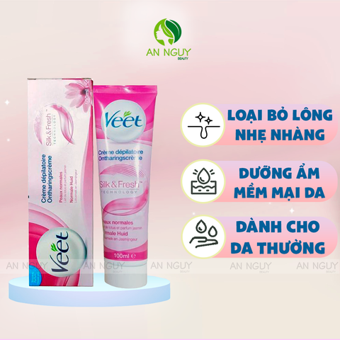 Kem Tẩy Lông Veet Silk & Fresh Cho Da Thường 100ml