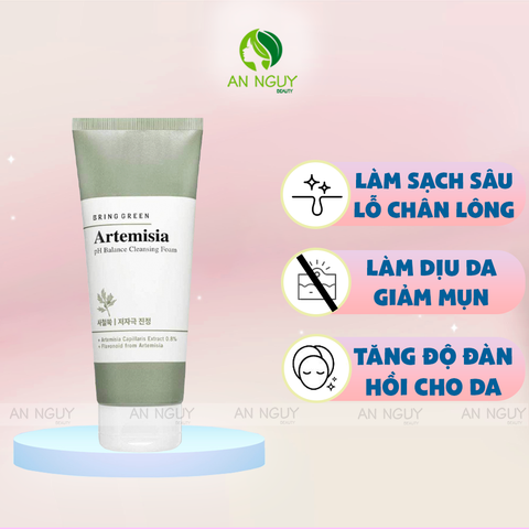 Sữa Rửa Mặt Ngải Cứu Bring Green Artemisia PH Blance Cleansing Foam Làm Dịu Da 150ml