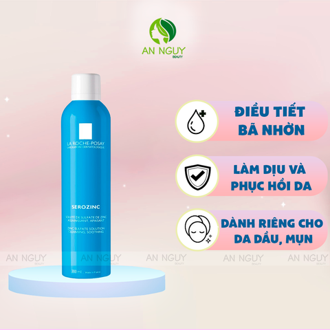 Xịt Khoáng La Roche-Posay SeroZinc Làm Dịu Dành Cho Da Dầu Mụn