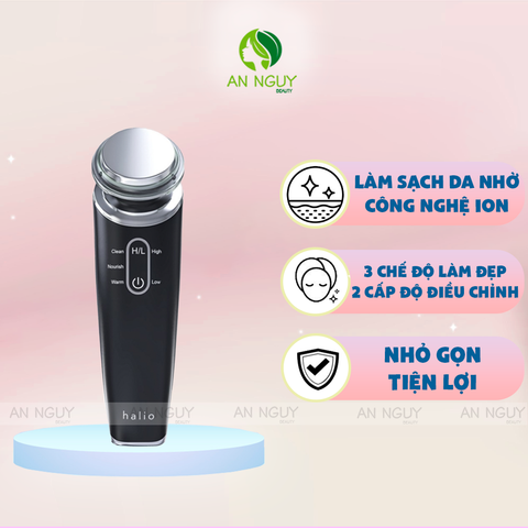 Máy Đẩy Tinh Chất HALIO Ion Cleansing & Moisturizing Beauty Device Hỗ Trợ Làm Sạch, Chăm Sóc Da