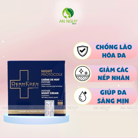 Kem Dưỡng Ban Đêm Dermeden Night Protocole Intense Anti-Ageing Night Cream Giảm Nhăn, Chống Lão Hóa 50ml