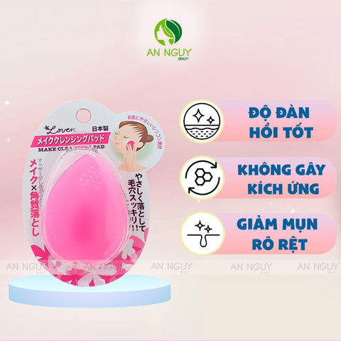 Miếng Rửa Mặt Silicon Seiwapro Loven Make Cleansing Pad Nhật Bản