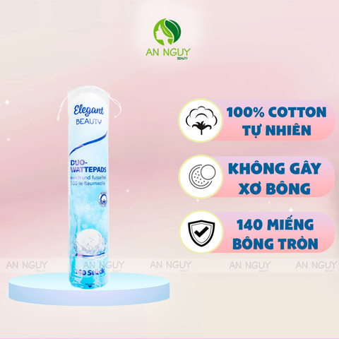 Bông Tẩy Trang Elegant Beauty 140 Miếng