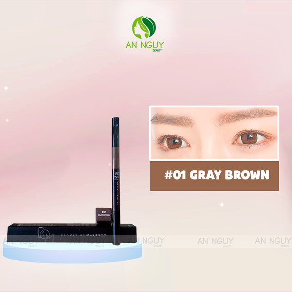 Chì Kẻ Mày BOM 3 In 1 Triple Edge Eyebrow Sắc Nét, Lâu Trôi