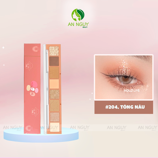 [Date 07/12/2024] Bảng Phấn Mắt 8 Ô Hold Live Fingertip Star Eyeshadow 9gr - Màu 204