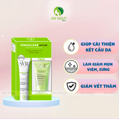 Kem Dưỡng SVR Sebiaclear Active Làm Giảm Mụn 40ml + Tặng Gel Rửa Mặt Sebiaclear Gel Moussant Cho Da Dầu 55ml