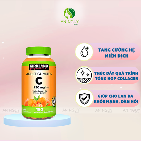 Kẹo Dẻo Kirkland Signature Bổ Sung Vitamin C 180 viên