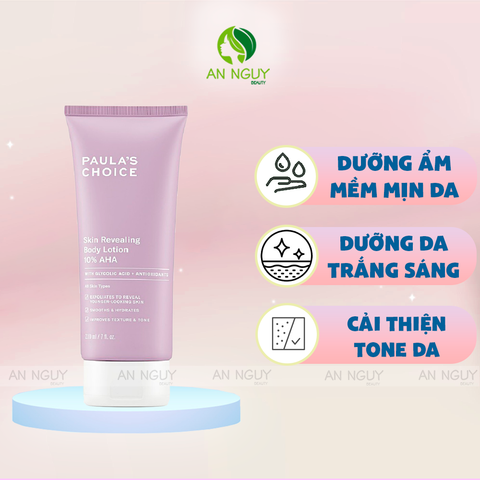 Kem Dưỡng Trắng Body Paula’s Choice Skin Revealing Body Lotion 10% AHA 210ml