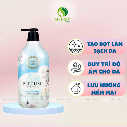 Sữa Tắm Happy Bath Perfume Body Wash Hương Nước Hoa 900gr