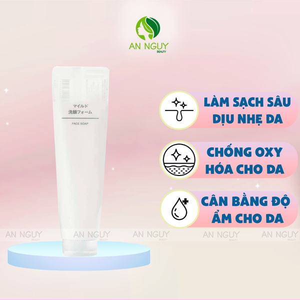 Sữa Rửa Mặt Muji Face Soap Dịu Nhẹ Cho Da 100gr