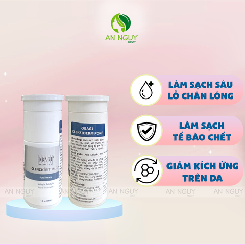 Dung Dịch Tẩy Tế Bào Chết Obagi BHA 2% Clenziderm MD Pore Therapy