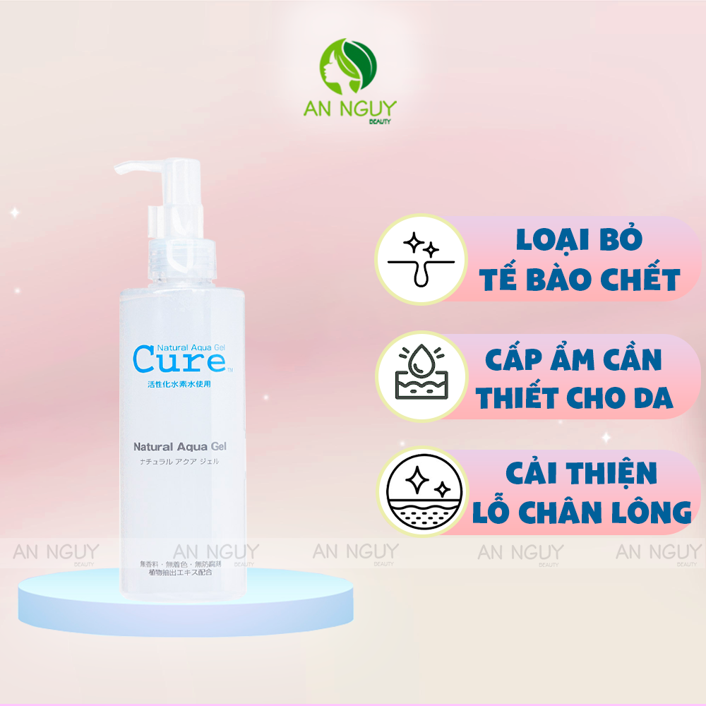 Gel Tẩy Tế Bào Chết Cure Natural Aqua Gel Cho Mặt Và Toàn Thân Nhật Bản 250gr