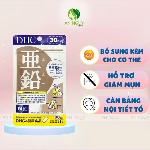 Viên Uống DHC ZinC Trị Mụn Bổ Sung Kẽm