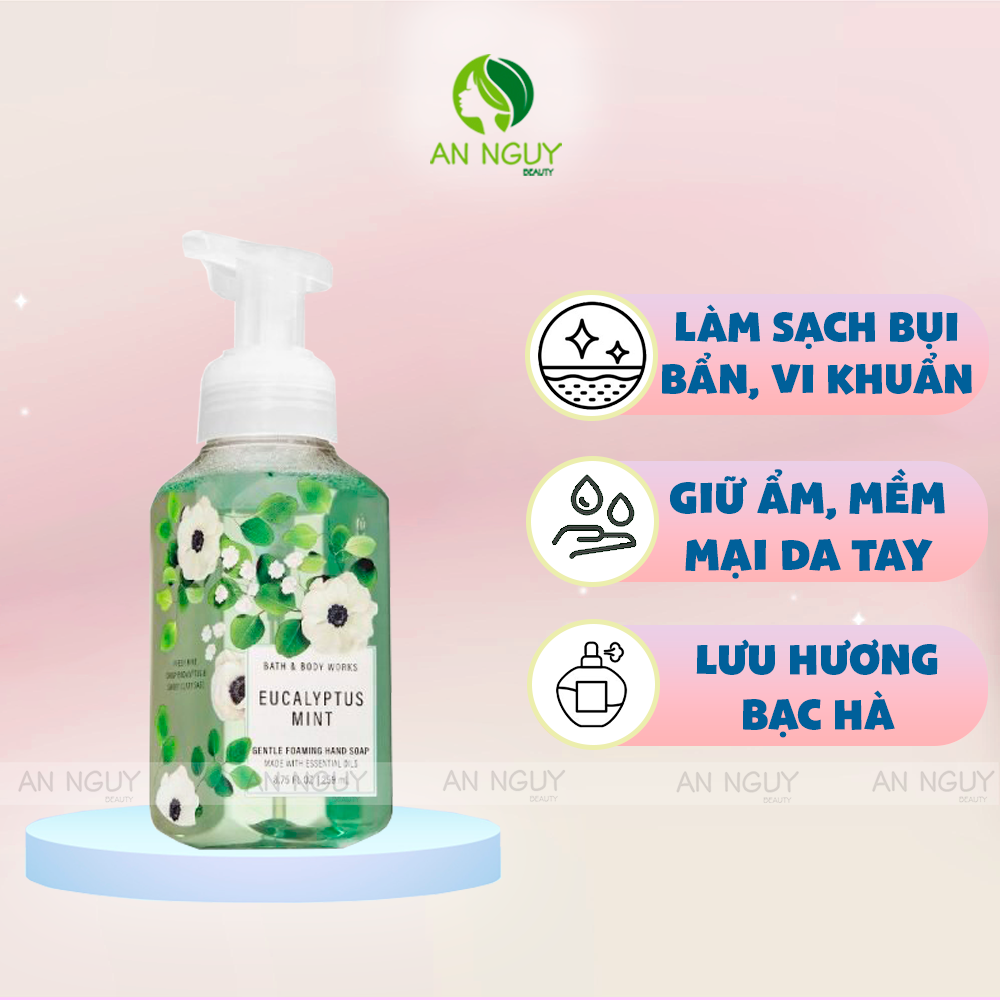Xà Phòng Rửa Tay Bath & Body Works Gentle Foaming Hand Soap Dạng Bọt 259ml