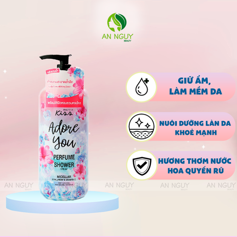 [Date 04/09/2024] Sữa Tắm Malissa Kiss Perfume Shower Cream Hương Nước Hoa 350ml