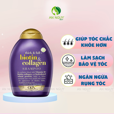 Dầu Gội OGX Shampoo Phục Hồi Tóc Hư Tổn 385ml