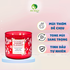 Nến Thơm Bath & Body Works Japanese Cherry Blossom Scented Candle 411gr