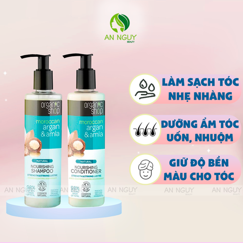 Bộ Gội & Xả Organic Shop 280ml x 2