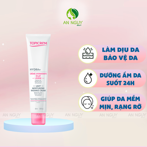 Kem Dưỡng Ẩm Topicrem Hydra + Light Moisturizing Radiance Cream 40ml