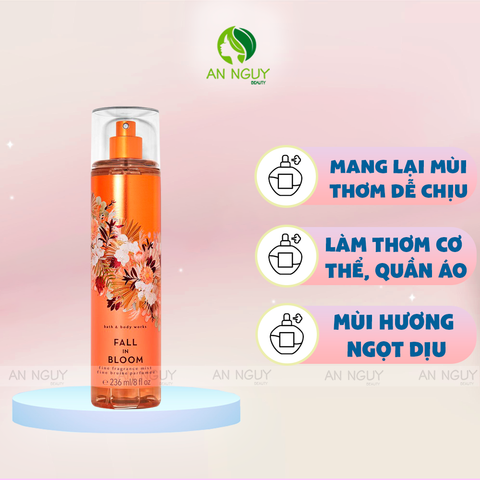 Xịt Thơm Bath & Body Works Fall In Bloom Fine Fragrance Mist Hương Thơm Ngọt Dịu 236ml
