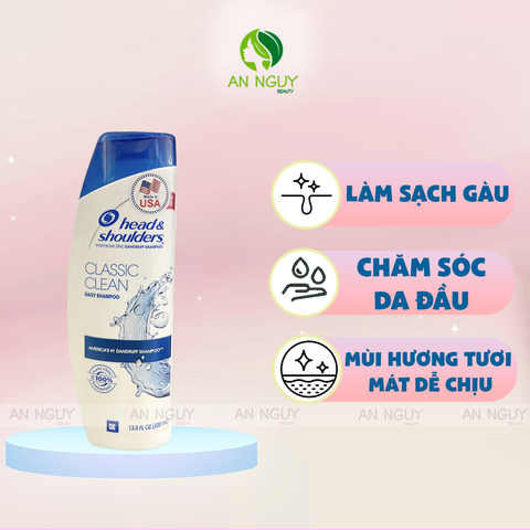 Dầu Gội Head & Shoulders Classic Clean Shampoo Ngăn Ngừa Gàu 400ml