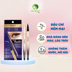 Bút Kẻ Mắt Nước Browit By Nongchat Ultra Fine Eyeliner 0.01mm Bền Màu, Lâu Trôi 0.5gr #Màu Đen