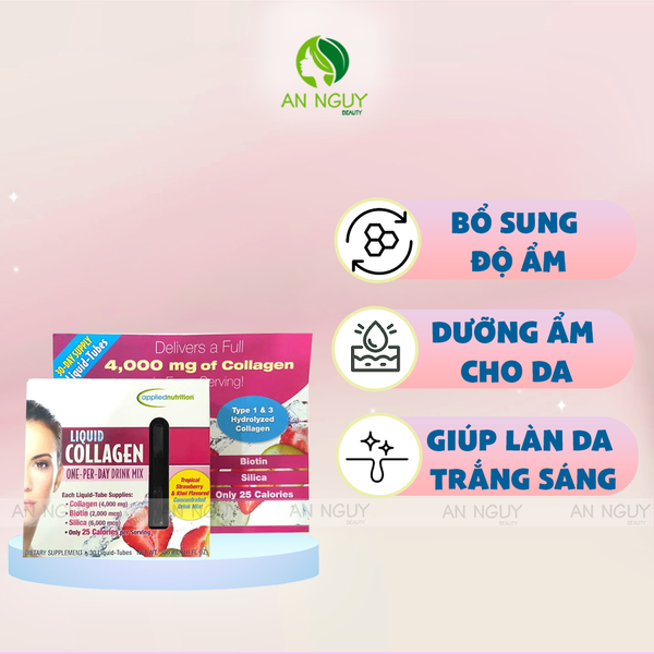 Nước Uống Bổ Sung Collagen Applied Nutrition Liquid One-Per-Day Drink Mix 30 Ống