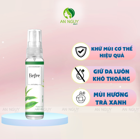 Xịt Khử Mùi Refre Natural Deodorant Mist 30ml