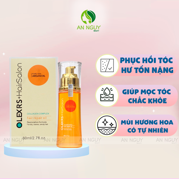 Tinh Dầu Dưỡng Tóc Olexrs + Hair Salon Collagen Complex Hair Repair Oil 80ml