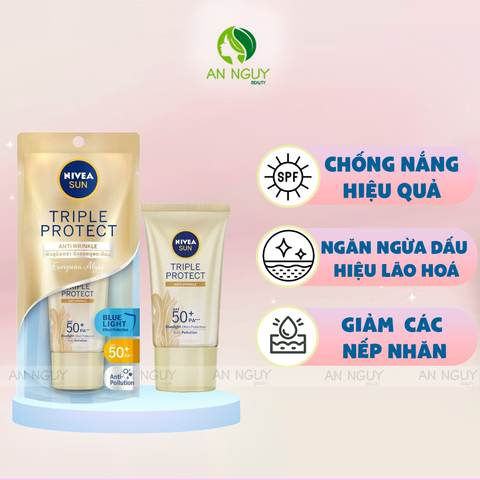 Kem Chống Nắng Nivea Triple Protect SPF50+ PA+++ 40ml